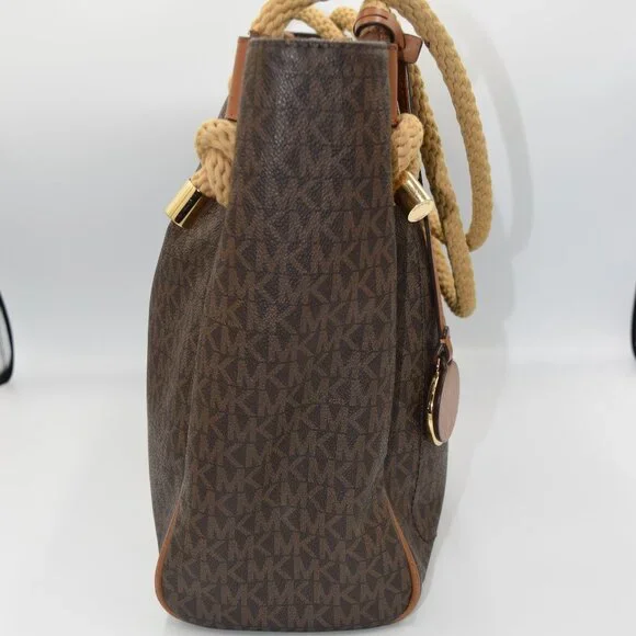 Michael Kors Isla Large Tote in Signature Brown - Picture 6 of 11